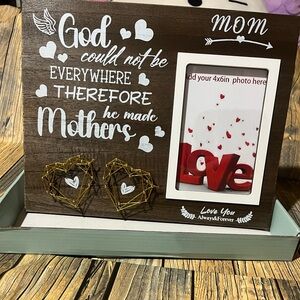 Brown and White‎ Picture Frame for Mom